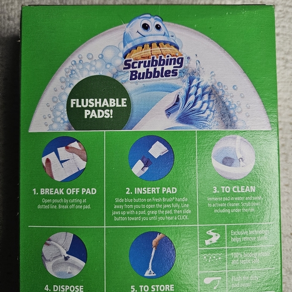 Scrubbing Bubbles Fresh Brush Starter Kit, Citrus - Toilet Bowl Cleaning System - Picture 12 of 16